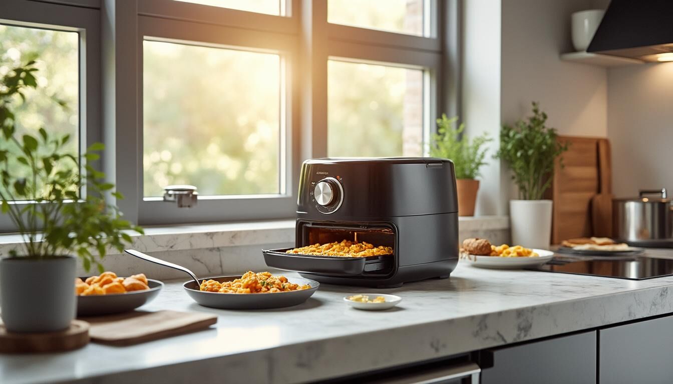 Découvrez les différences entre l’Airfryer et le Cookeo Extra Crisp pour choisir l’appareil adapté à vos besoins en cuisine. Comparez leurs fonctionnalités, avantages, et trouvez lequel privilégier pour des plats sains et savoureux.